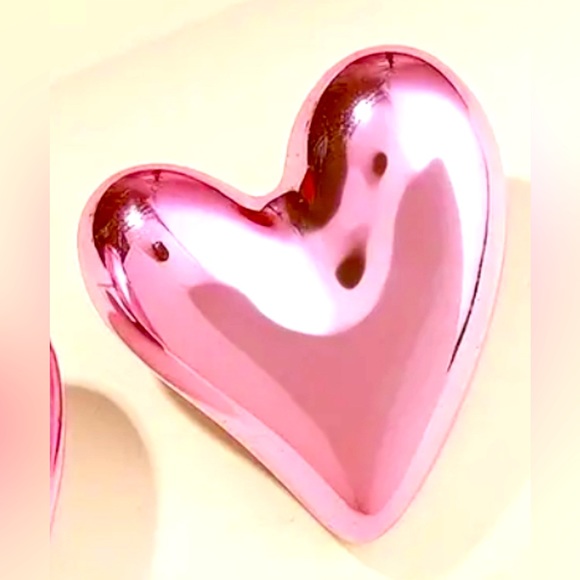 Pink Chrome Hearts Earrings - Picture 2 of 4